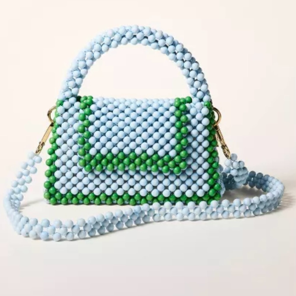 NWT Colorblock Beaded Crossbody Bag - kate spade new york x Target Green/Blue - Picture 2 of 4